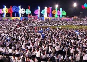 Delegación de Antorcha presente en 45 Aniversario de la Revolución Sandinista