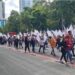 Familias de Tláhuac inundadas con aguas negras, protestan con una marcha sobre paseo de la Reforma