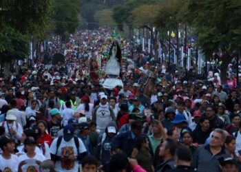 Después de los festejos de la Virgen de Guadalupe, peregrinos dejaron 536 toneladas de basura