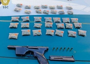 Un adolescente armado y con droga detenido por policías preventivos: SSC