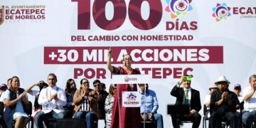 Azucena Cisneros destaca su lucha contra la corrupción en los primeros cien días al frente de Ecatepec