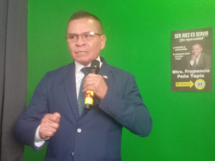 La vocación y la experiencia influyen para ser un buen juez: Frumencio Peña