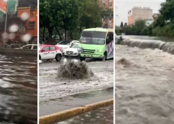 Gloria Brito cuestiona a autoridades sobre falta de mantenimiento al drenaje, que causa inundaciones