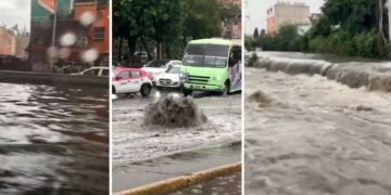 Gloria Brito cuestiona a autoridades sobre falta de mantenimiento al drenaje, que causa inundaciones
