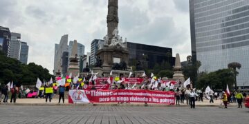 Antorcha protesta con cuatro cadenas simultáneas en la CDMX