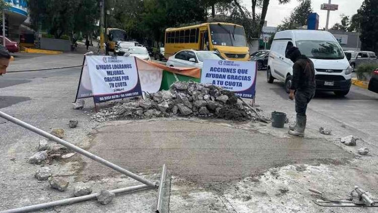 Colonos TK refuerza corresponsabilidad vecinal con trabajos de bacheo en calles y avenidas de Tecamachalco