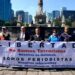 Periodistas marcharon en CDMX este domingo contra la censura sobre la Plataforma de Periodistas Independientes