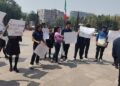 Estudiantes protestan en la alcaldía Cuauhtémoc por falta de apoyo al deporte