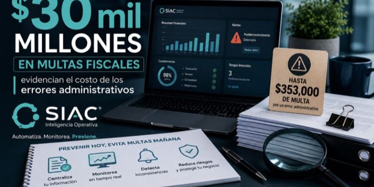 Más de $30 mil millones en multas fiscales evidencian el costo de los errores administrativos
