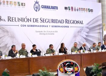 Gobernadora coordina reunión regional de seguridad en Guanajuato