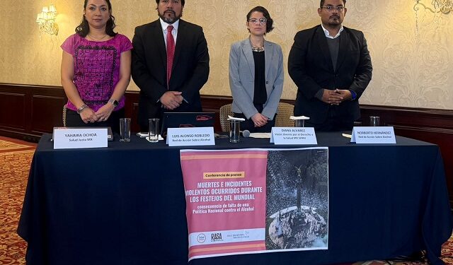 ¡Organizaciones civiles exigen  ¡una Política Nacional y Fiscal sobre Alcohol!