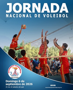 Convoca Antorcha a su Jornada Nacional de Voleibol 2026