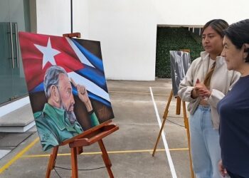 Con muestra de pintura, artistas de la CDMX rinden homenaje a Fidel Castro