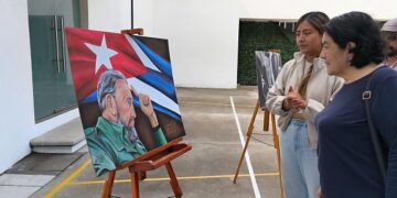 Con muestra de pintura, artistas de la CDMX rinden homenaje a Fidel Castro