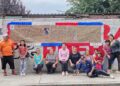Con periódicos murales, antorchistas rinden homenaje a Fidel Castro a cien años de su nacimiento