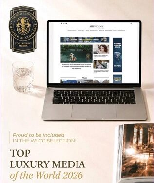 AirFemme recibe el reconocimiento Top Luxury Media of the World 2026 otorgado por la World Luxury Chamber of Commerce