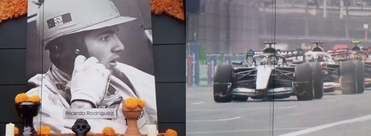 Recuerdan con altar de muertos a los Hermanos Rodríguez y a Moisés Solana en el Autódromo previo al GPCDMX